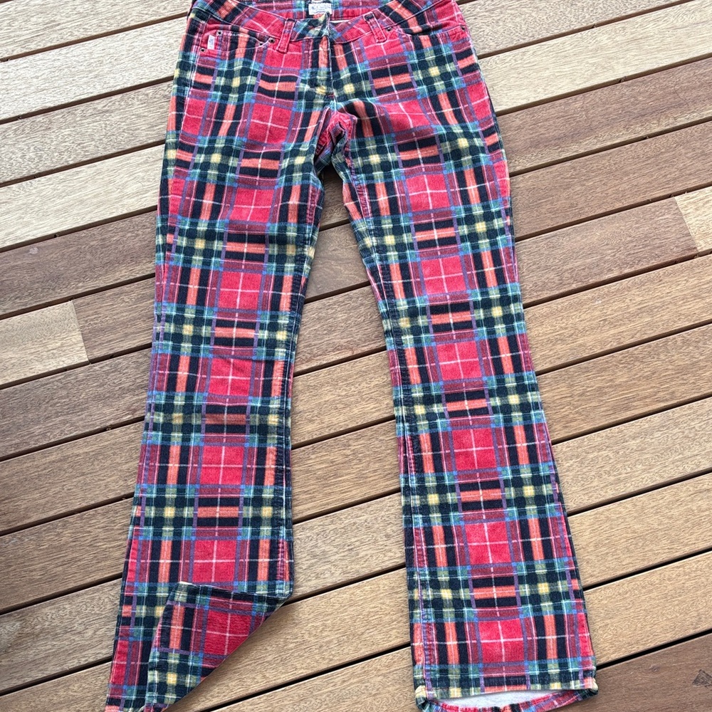 Paul Smith Multicolor Plaid Flare Jeans